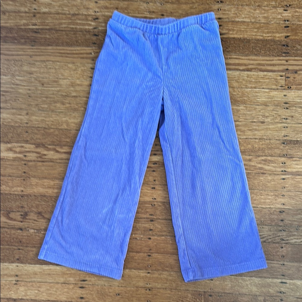 Casual Purple Wide-Leg Trousers